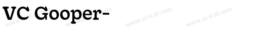 VC Gooper字体转换